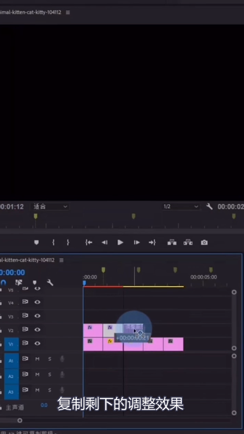 教你pr制作缩放卡点效果