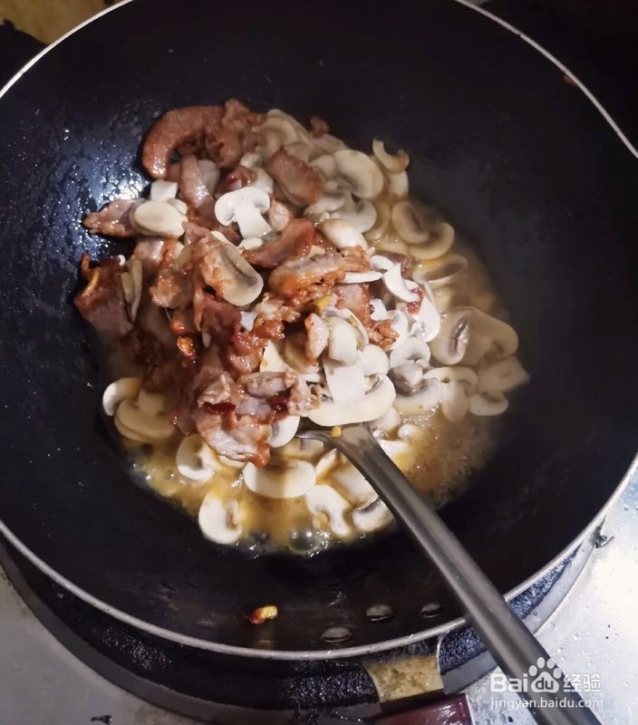 香香脆脆的蘑菇肉片