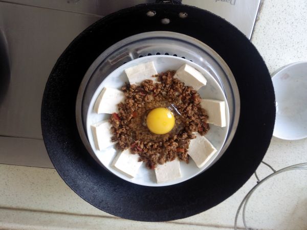 肉沫豆腐太阳蛋