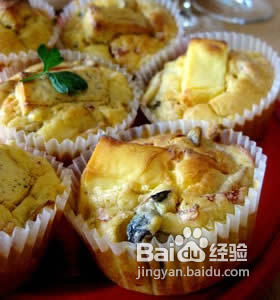 培根蘑菇蛋糕的做法