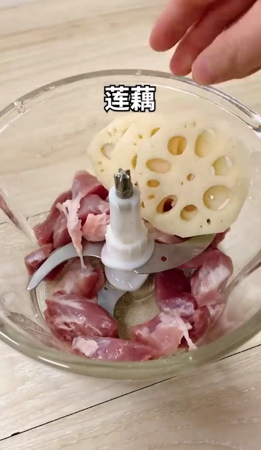莲藕丸子怎么做
