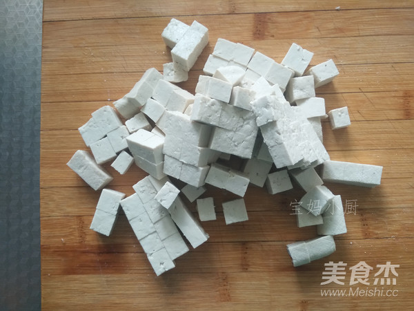 肉丁榨菜炒豆腐