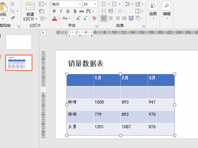 ppt表格怎么增加一行