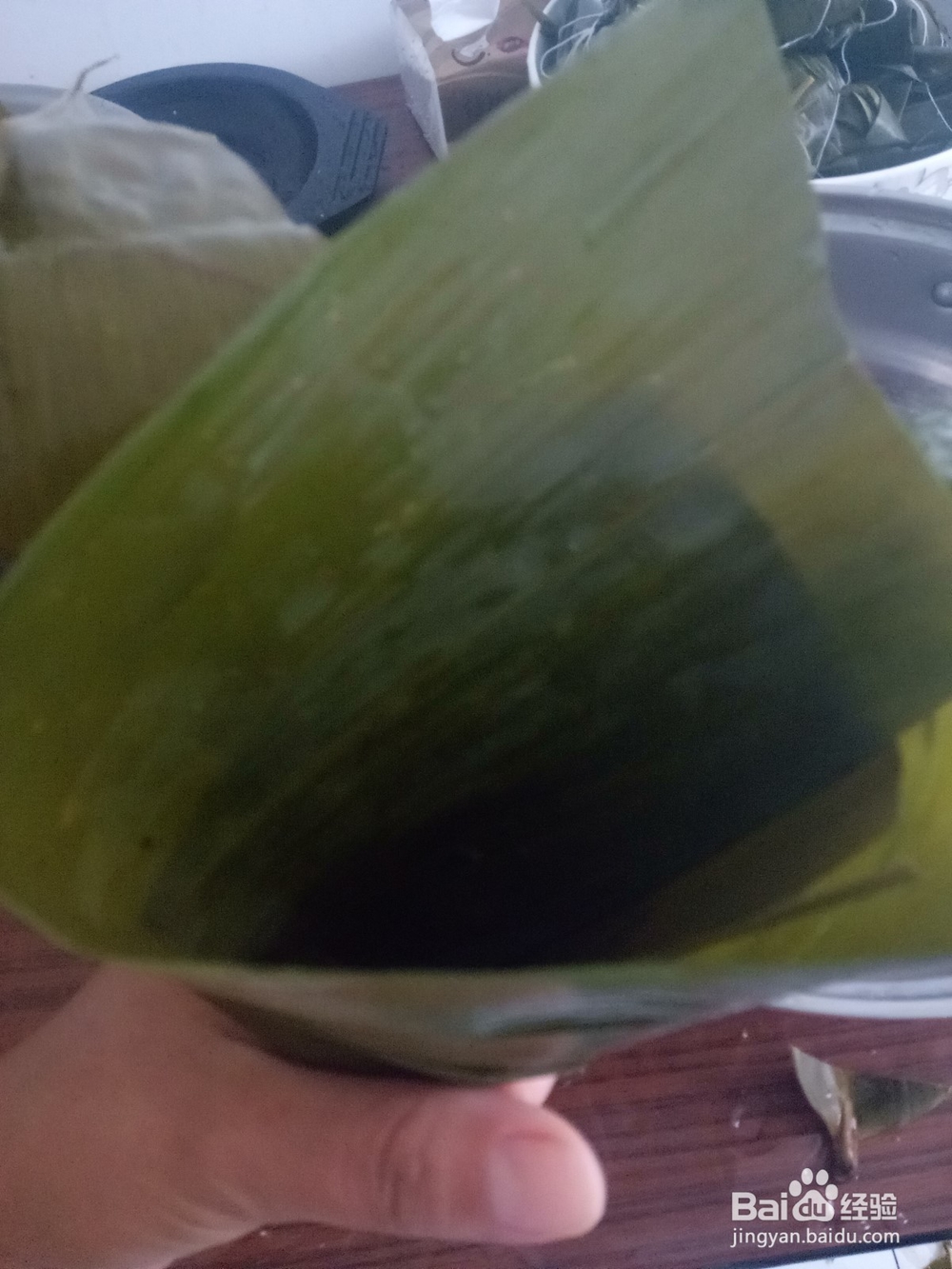 葡萄干红豆粽子