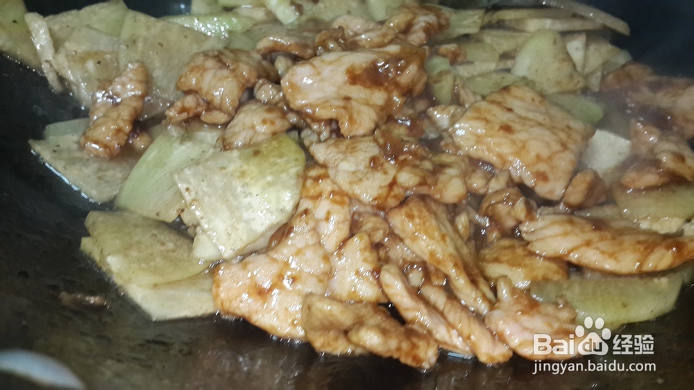 白萝卜炒肉片怎么做