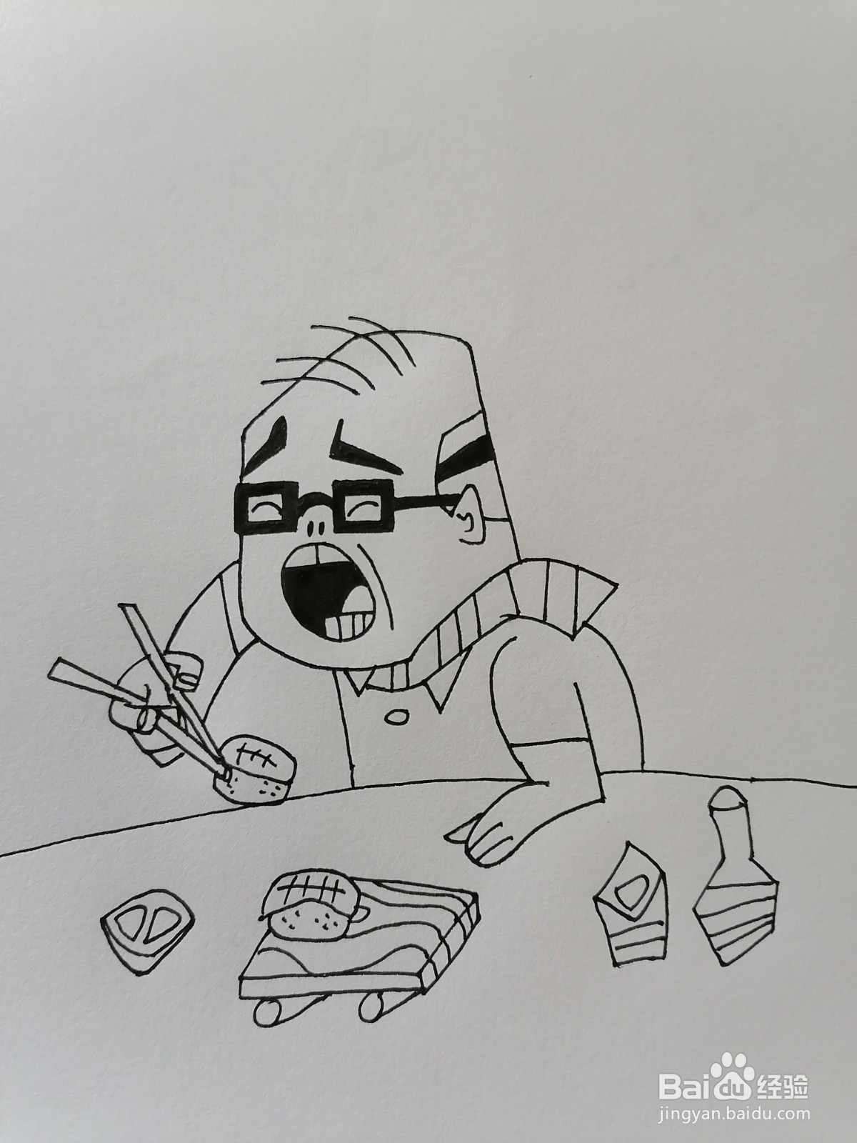 化悲愤为食量怎么绘成画