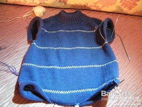 手工编织儿童毛衣图解