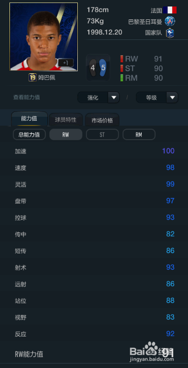 FIFA OL3灵活度最佳球员推荐(右边锋篇)