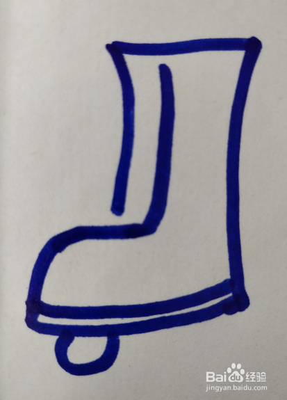 轮滑鞋用简笔画怎么画？