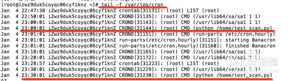 Linux 下用 crontab 设置定时执行python 程序