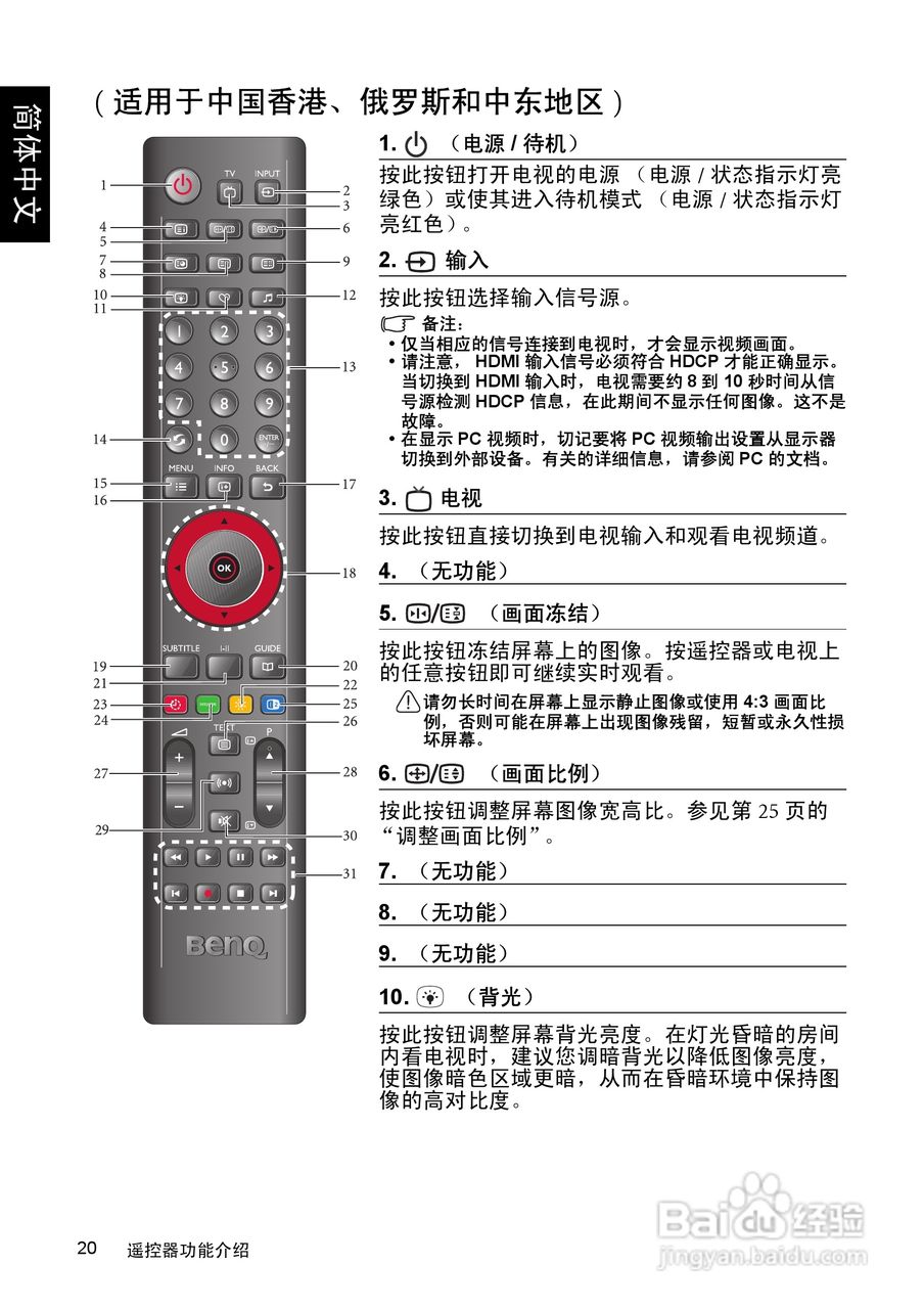 明基SQ4231液晶彩电使用说明书:[3]