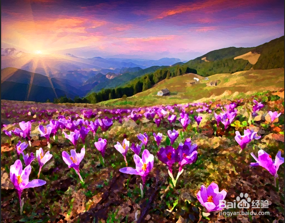 PS如何把普通照片变为油画效果？