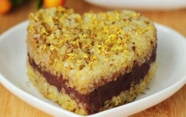 桂花豆沙小米糕制作方法