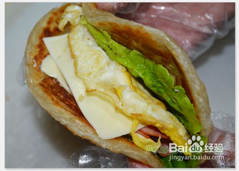 我的早中饭小展示--手抓饼怎样成早餐