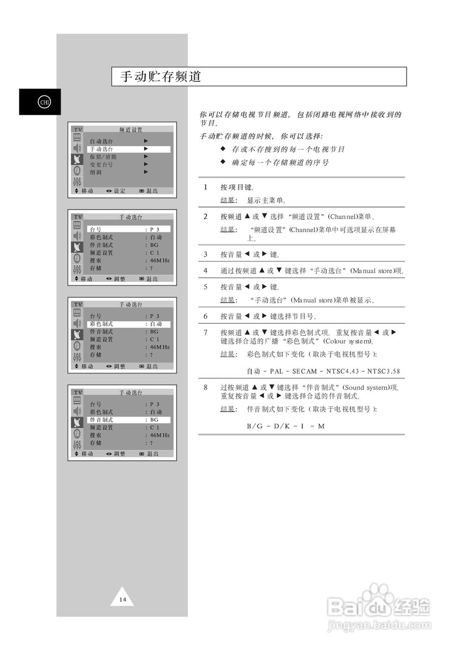 三星CS34A10彩色电视机使用说明书:[2]