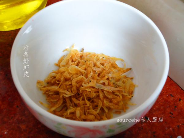 香菇虾米炒娃娃菜