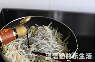 青蒜豆芽炒粉条