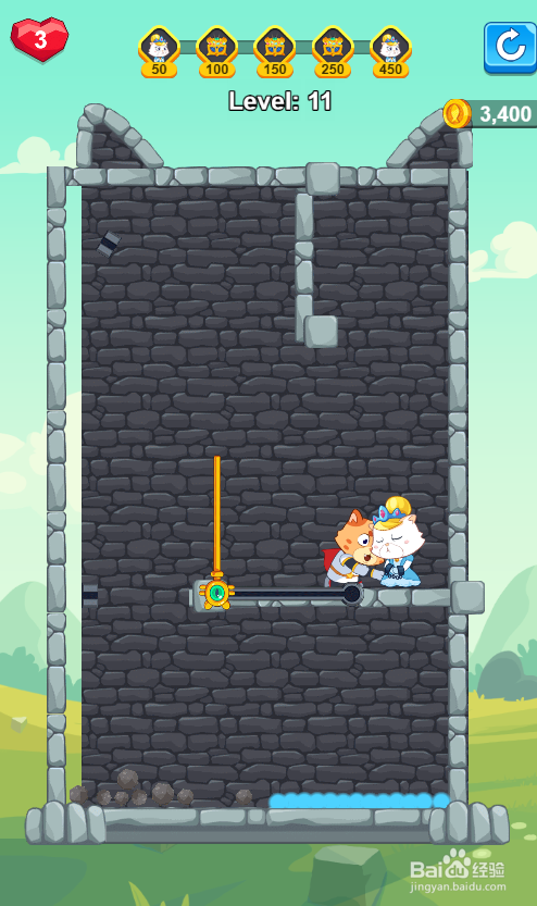 怎样通过Super Kitty Rescue的Level 11?