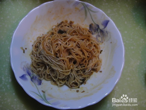 白领上班快手餐---干拌面