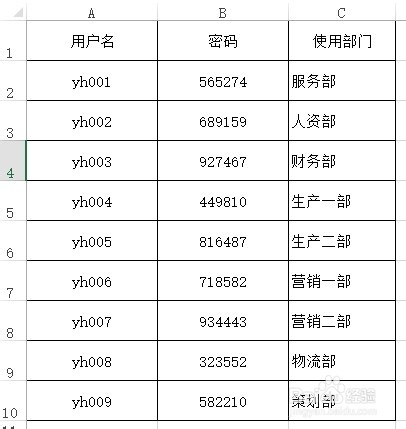 Excel如何生成随机密码
