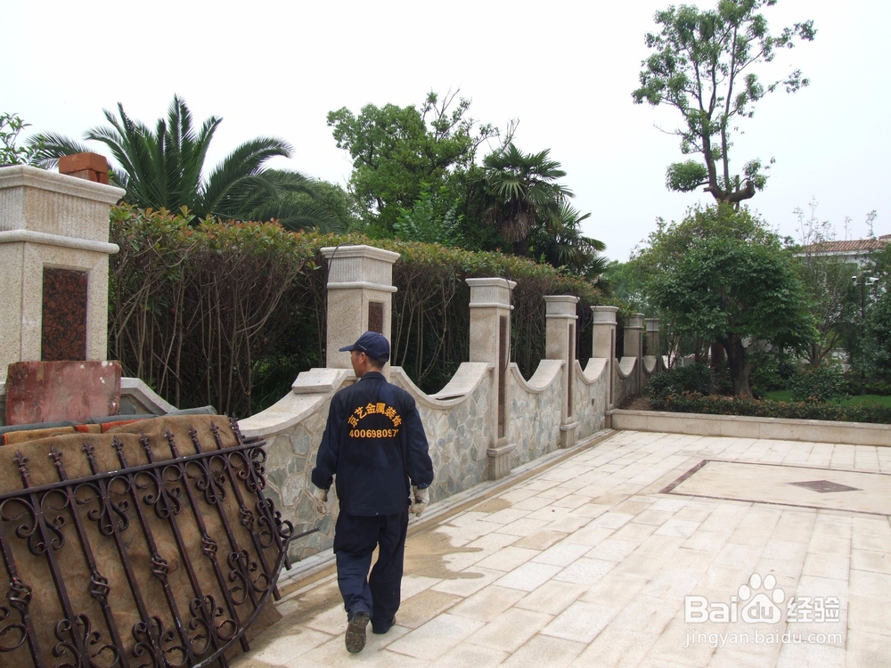 别墅花园铁艺大门定制