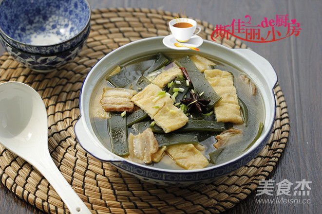 海带油豆腐炖肉
