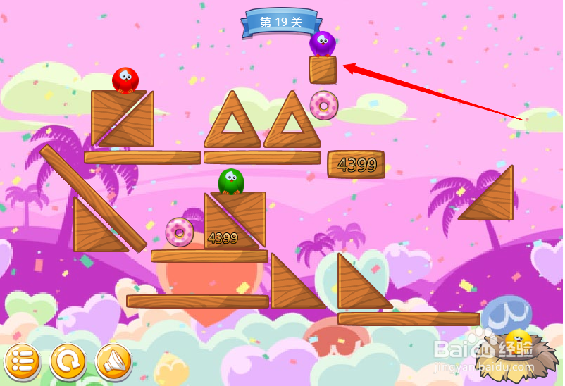 小游戏泡泡鸟历险记第19关