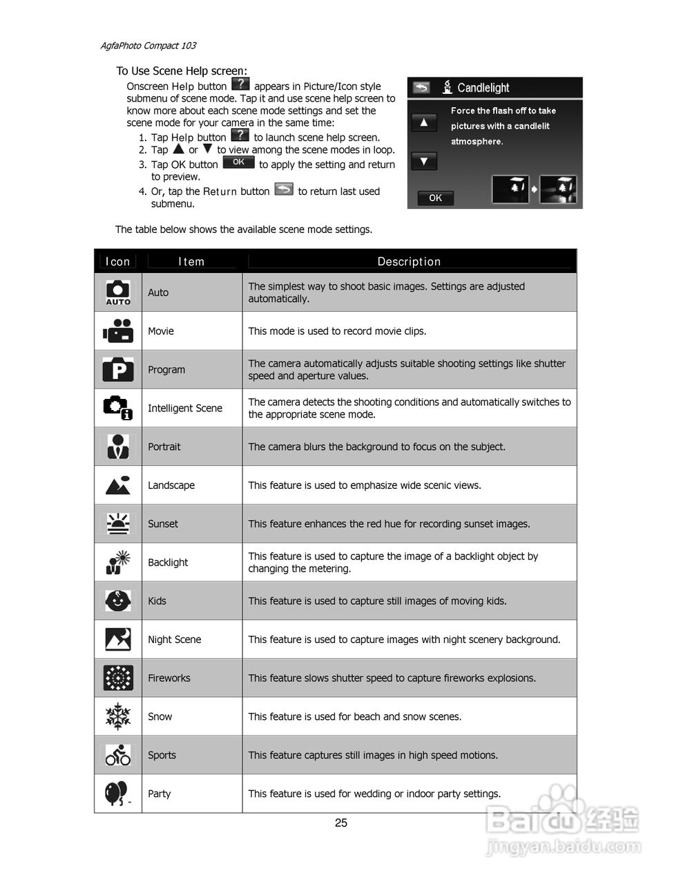 爱克发Compact 103数码相机使用说明书:[3]