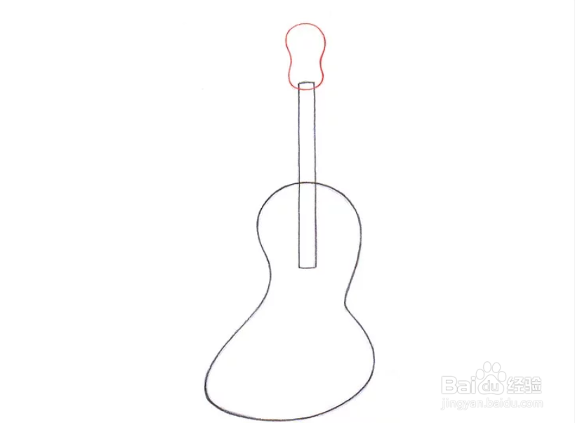 怎么画吉他简笔画3