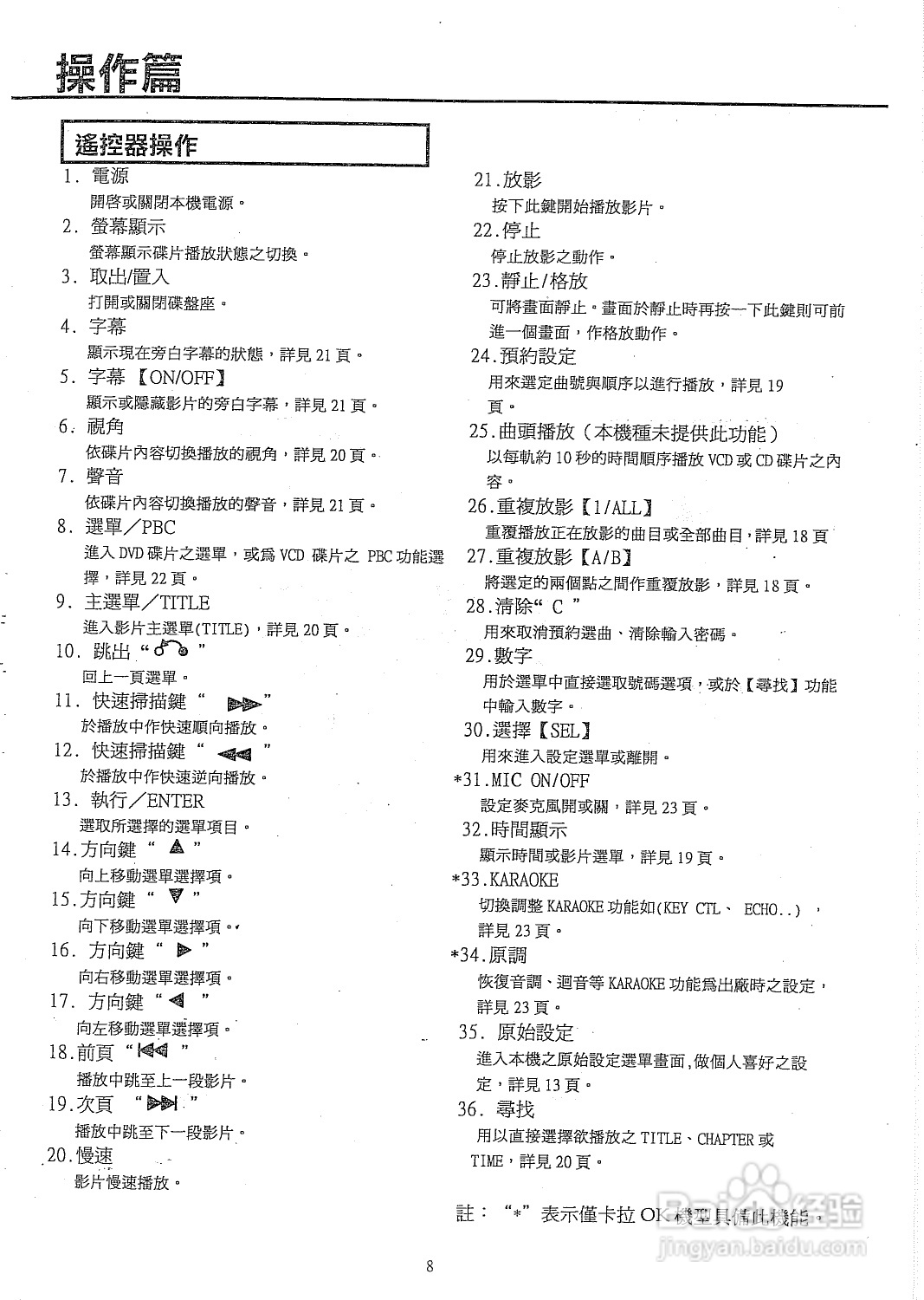 声宝DVD3型DVD播放机说明书:[1]