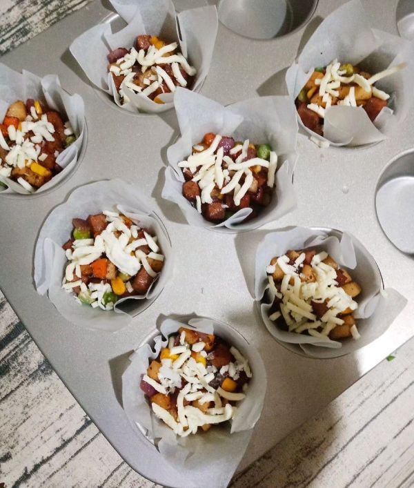 芝士蔬菜鸡蛋杯