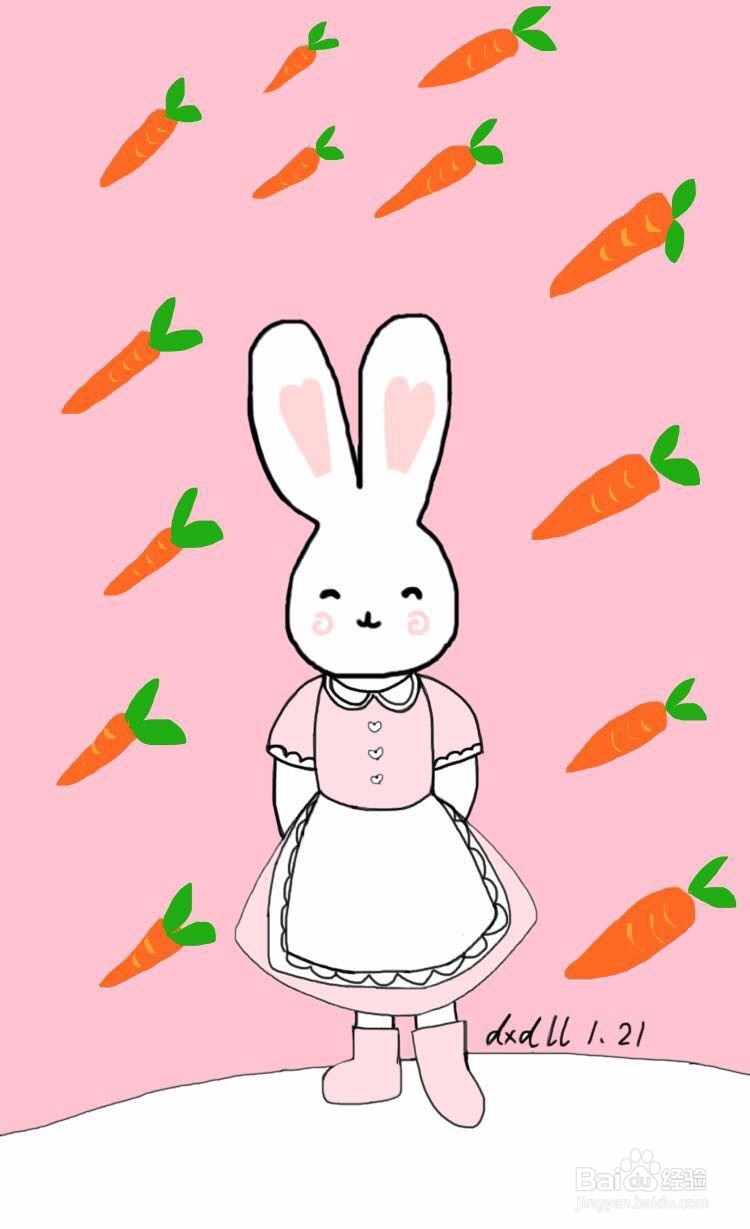 dxdll手绘之兔小妹