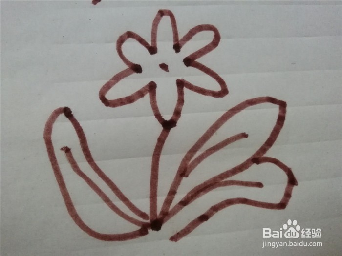 怎么样用简笔画画兰花草