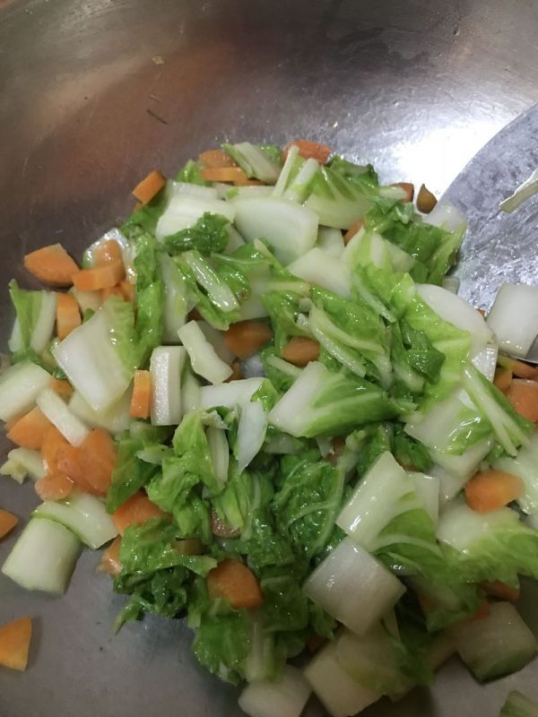 白菜鱼丸咖喱饭