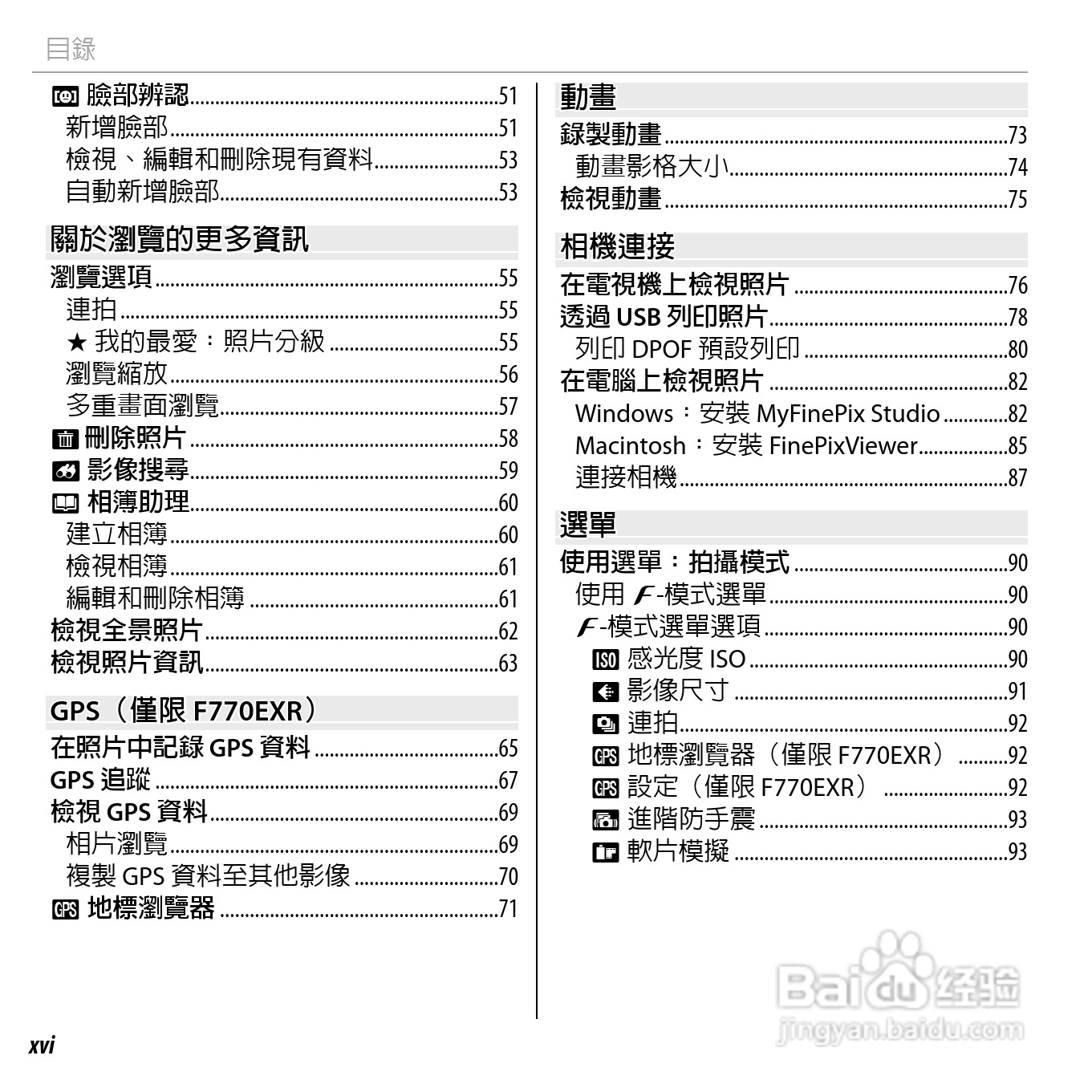 富士FINEPIX F750EXR数码相机说明书:[2]