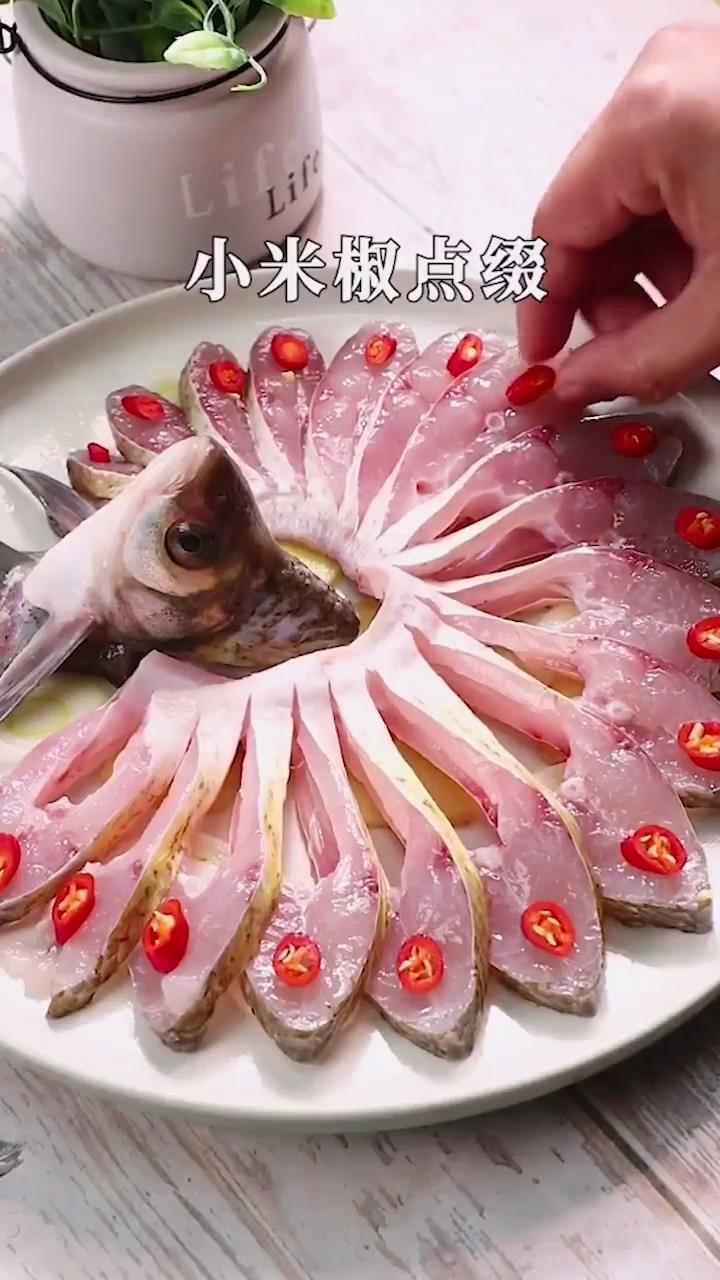 孔雀开屏鱼怎么做?