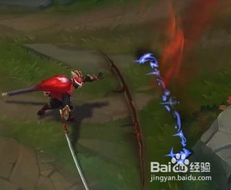 猩红之月亚索皮肤特效