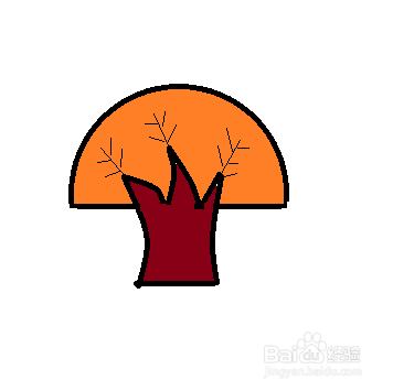 简笔画-创意大树的简笔画如何画