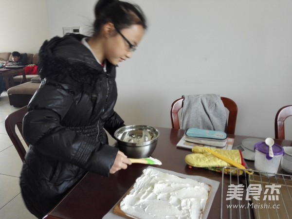可可奶油蛋糕卷