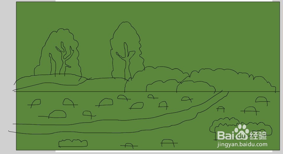 Flash绘制一个秋日背景