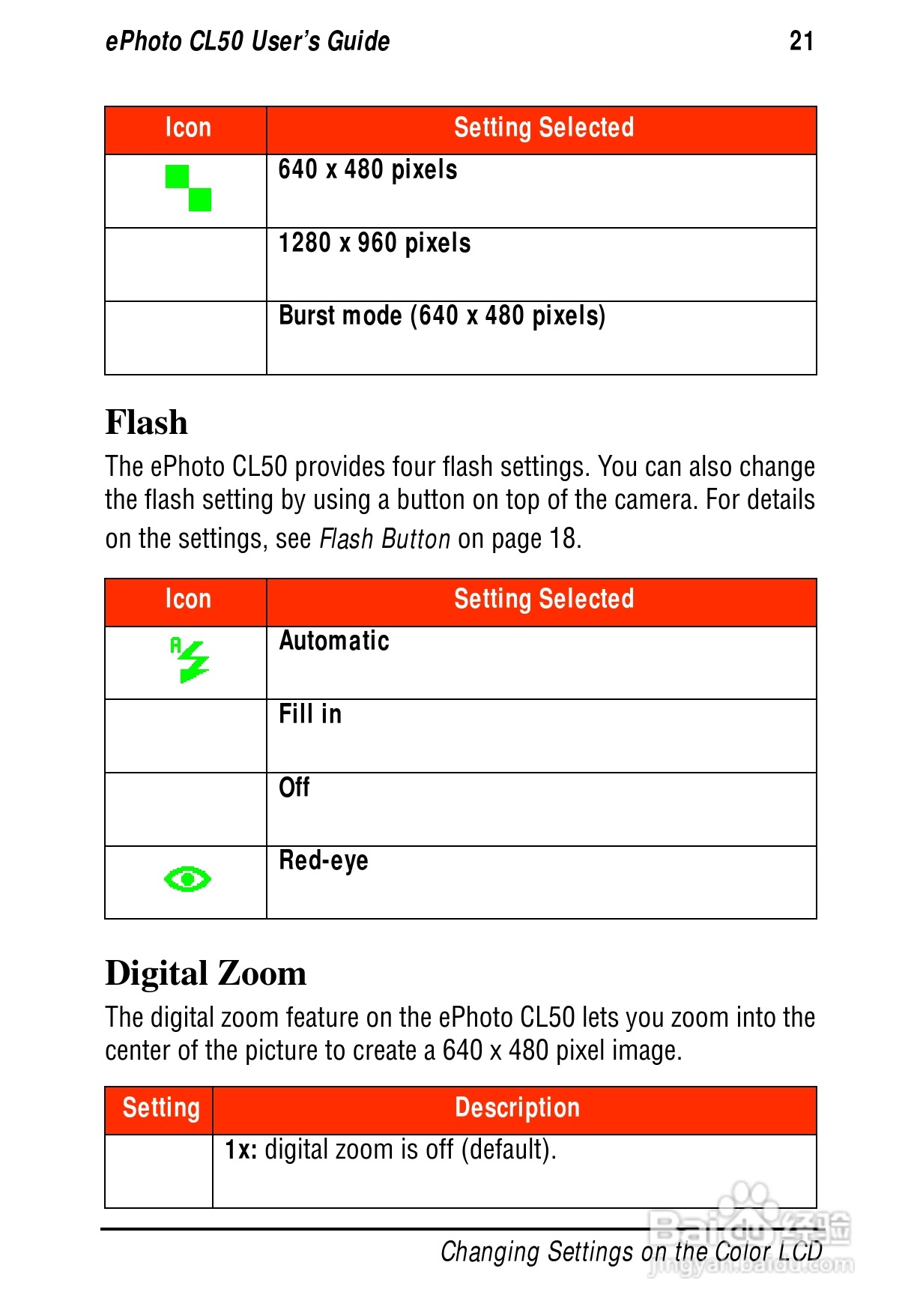 爱克发ephoto CL50数码相机说明书:[3]