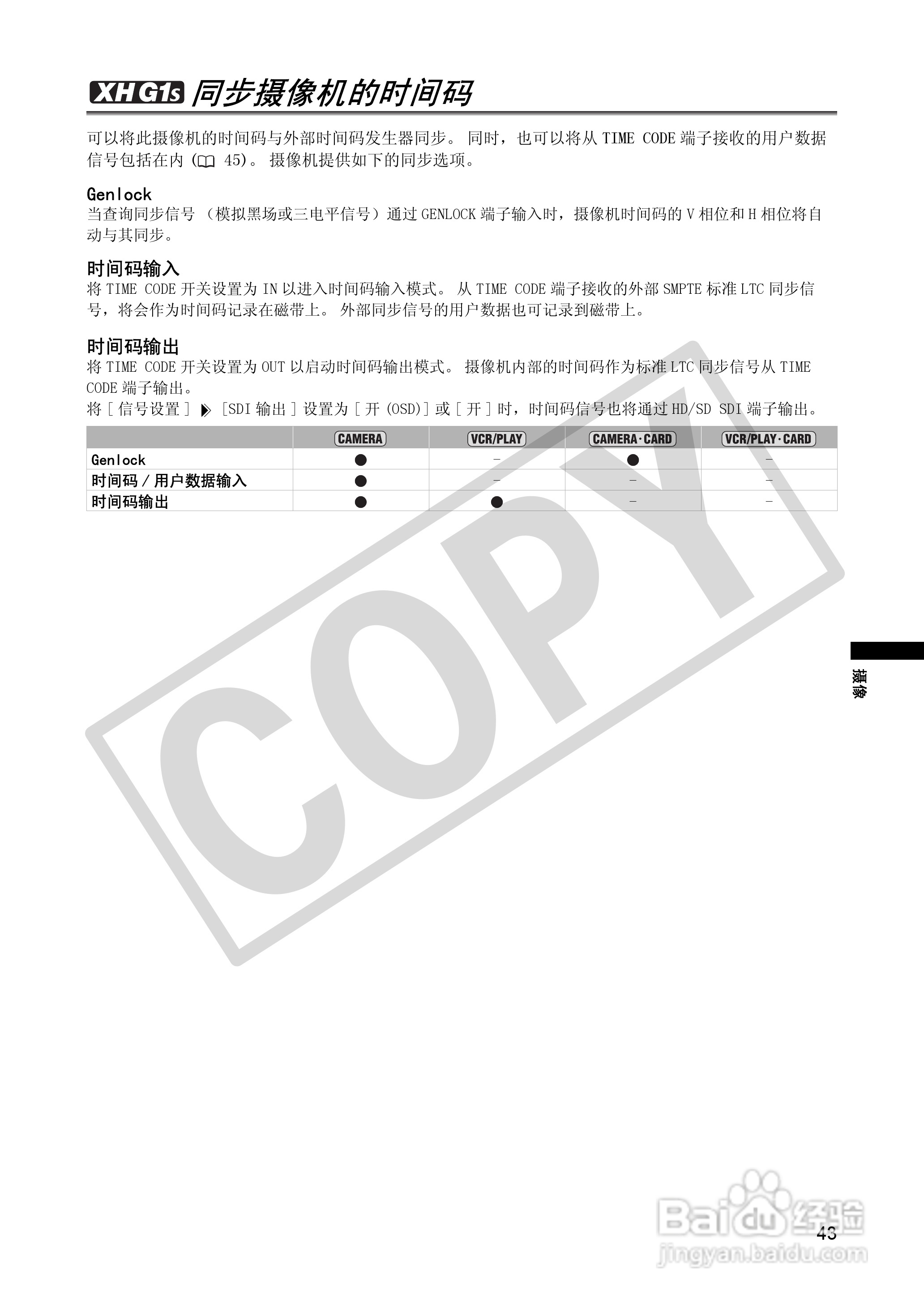 佳能XH A1S数码摄像机使用说明书:[5]