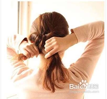 简单的韩式盘发步骤