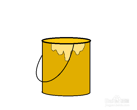 怎么画简单的油漆桶