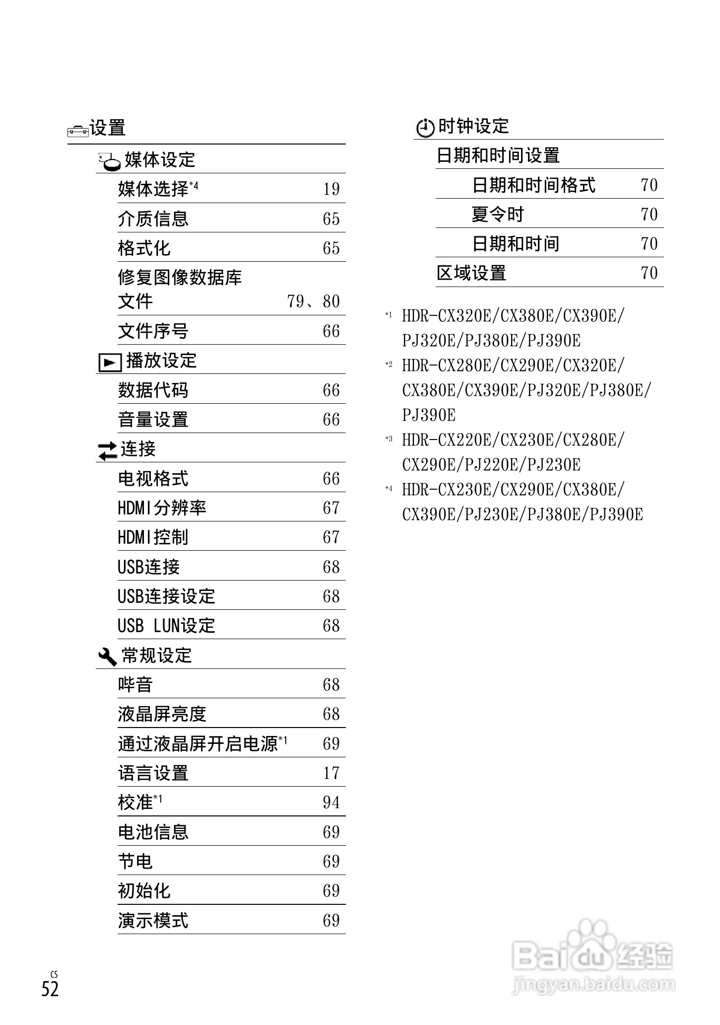 SONY索尼HDR-PJ390E数码摄像机说明书:[6]