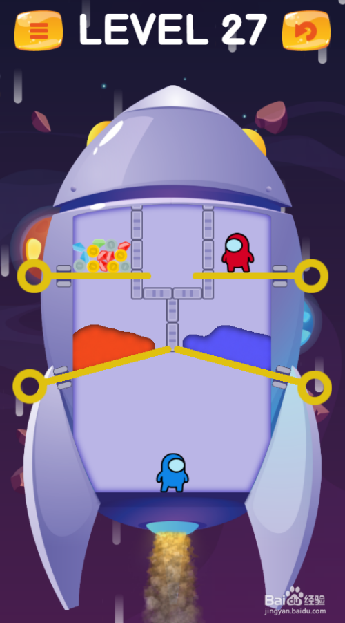 Rescue In The Spaceship的LEVEL 27怎样过关