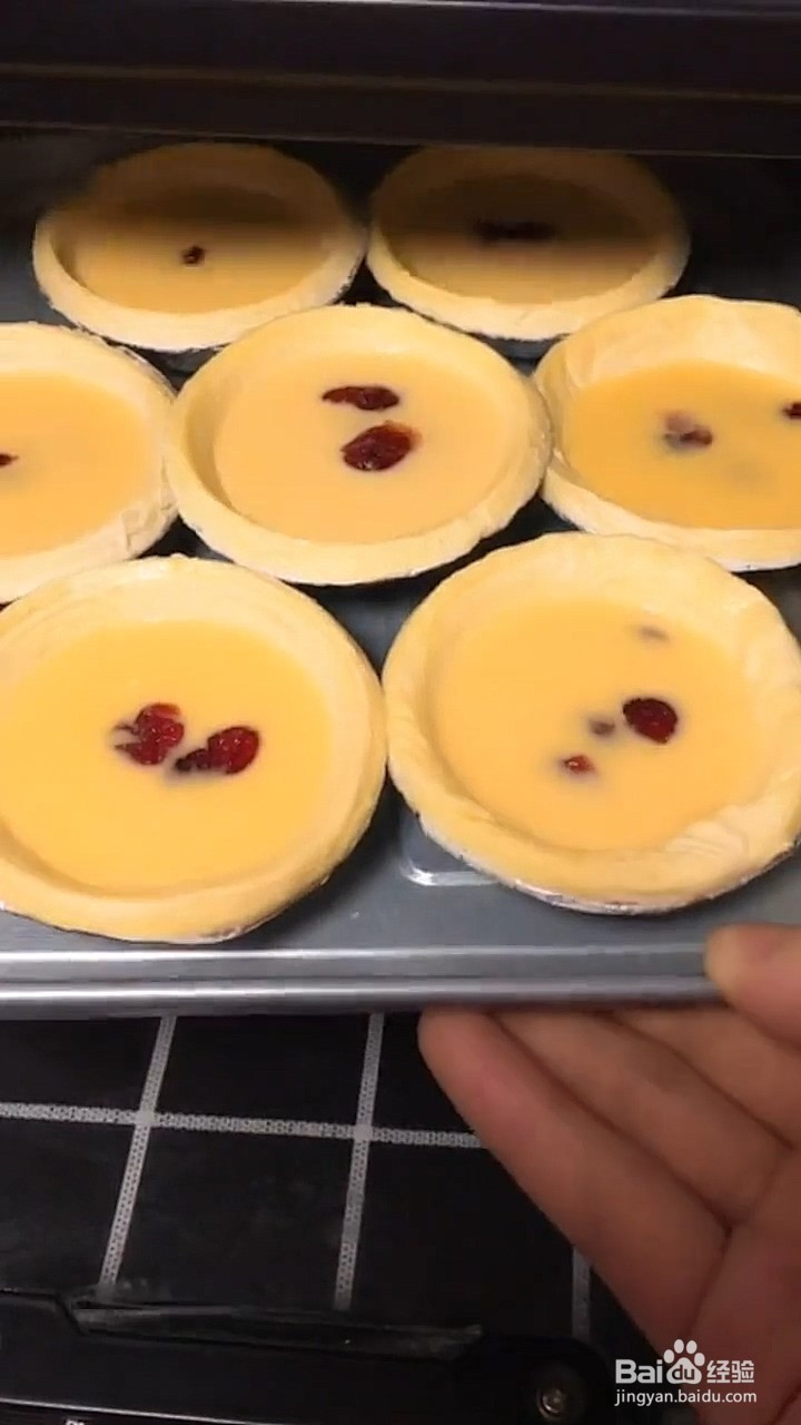 如何制作蔓越莓干蛋挞
