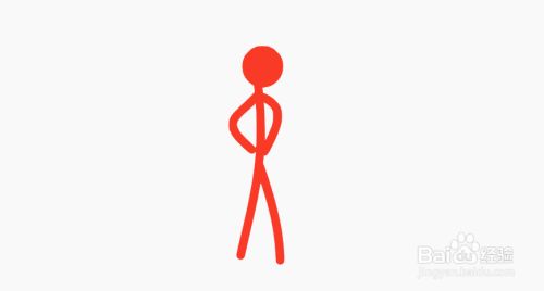 如何使用blender设计两手叉腰的火柴人简图模型