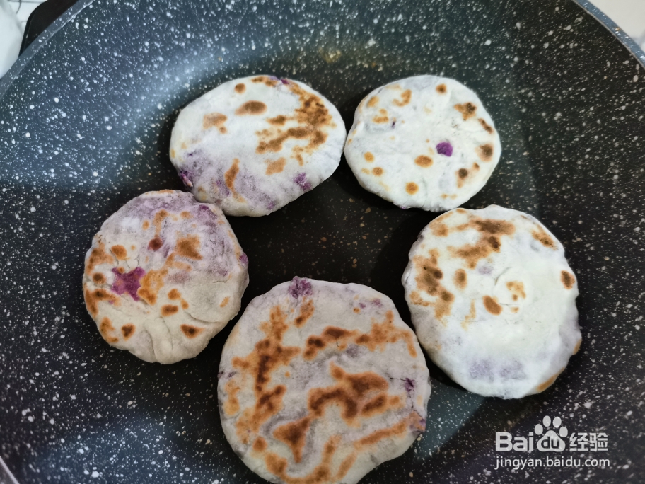 无油无糖紫薯饼这么做更好吃！