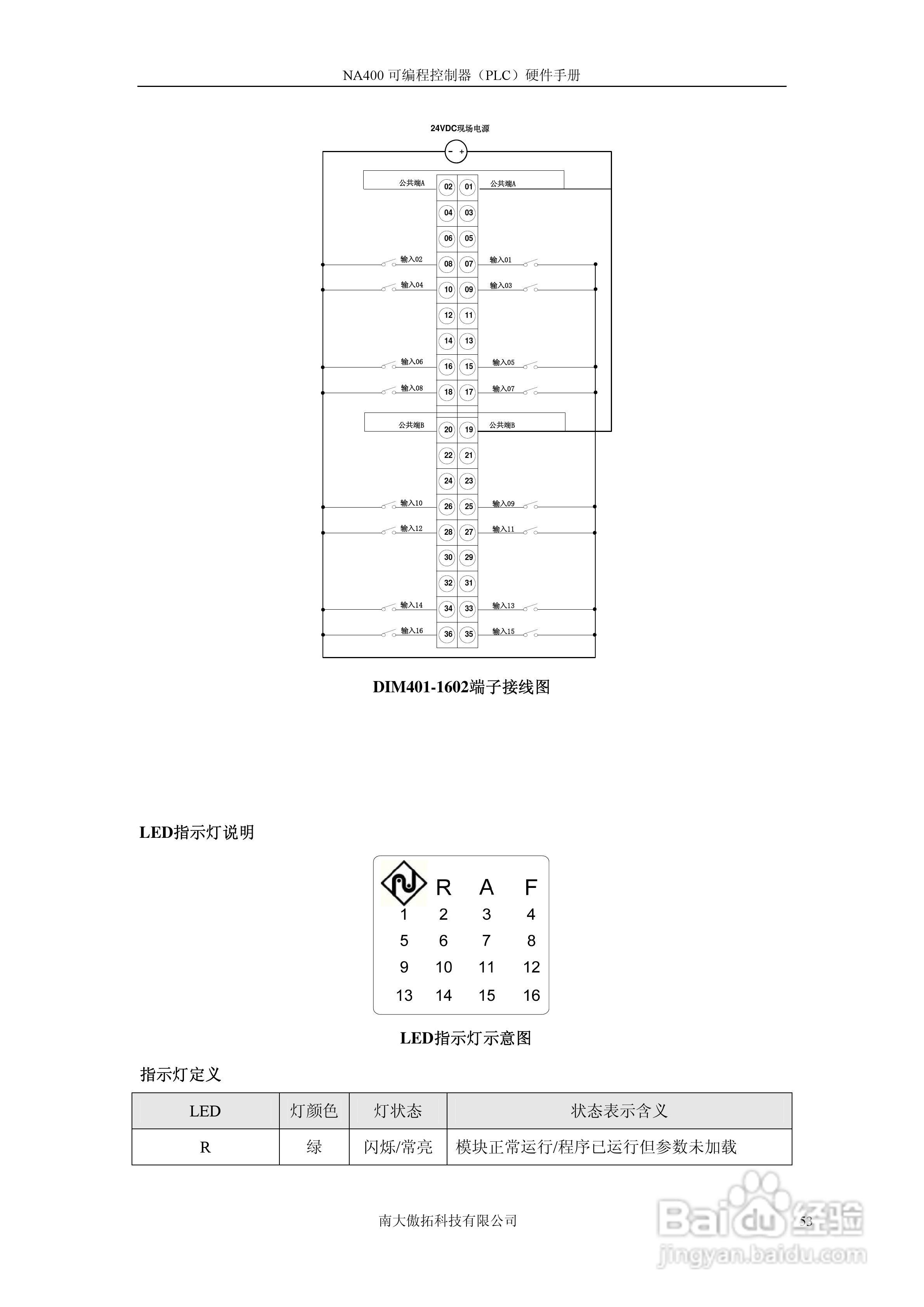 傲拓NA400可编程控制器硬件手册V1.8:[6]